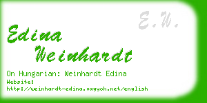 edina weinhardt business card